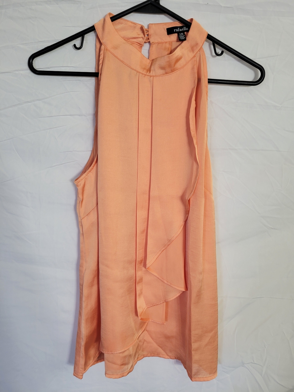 Rafaella Peach Halter Ruffle Mini Dress